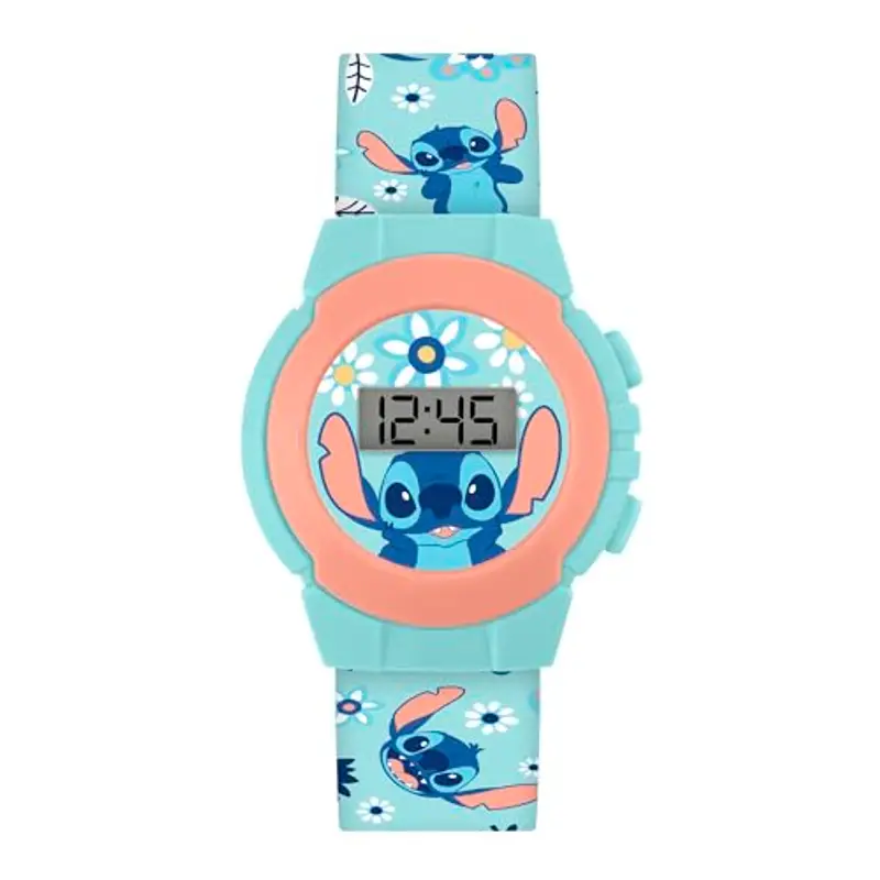 Stitch LAS4082ARG - Orologio digitale al quarzo, colore: Blu, Blu, Disney