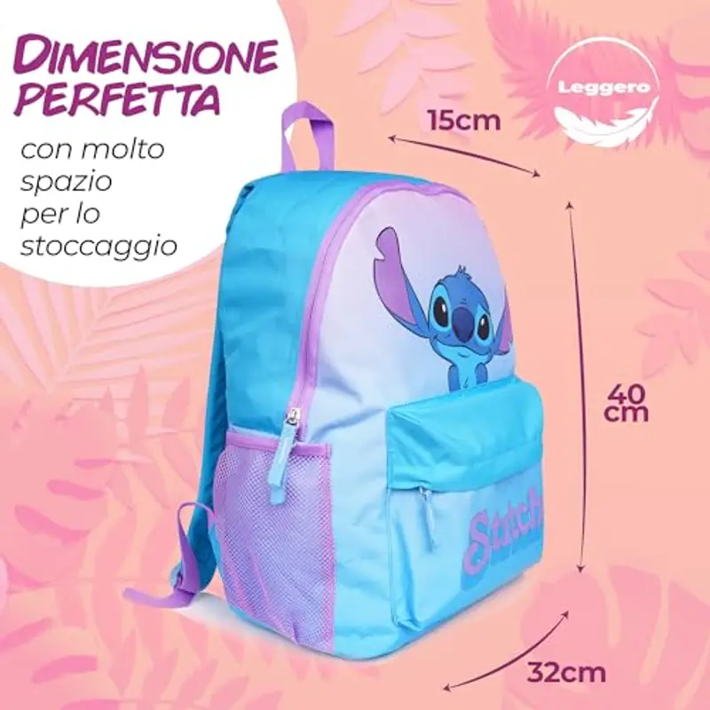 STITCH Zaino scuola Bambino Blu 797577 miniatura 2