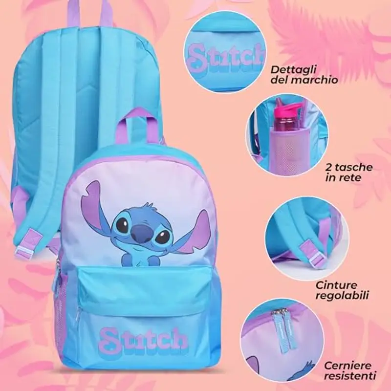 STITCH Zaino scuola Bambino Blu 797577 miniatura 3