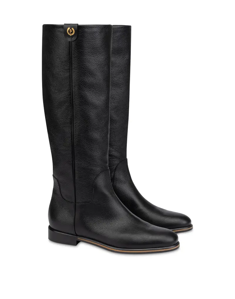 Stivale Cavaliere Core in Vitello Bottalato NERO, 37.5, Pollini miniatura 2