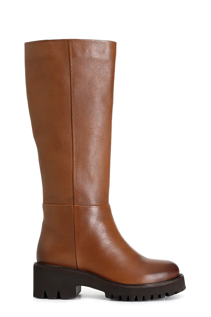 stivale donna in pelle cognac 37