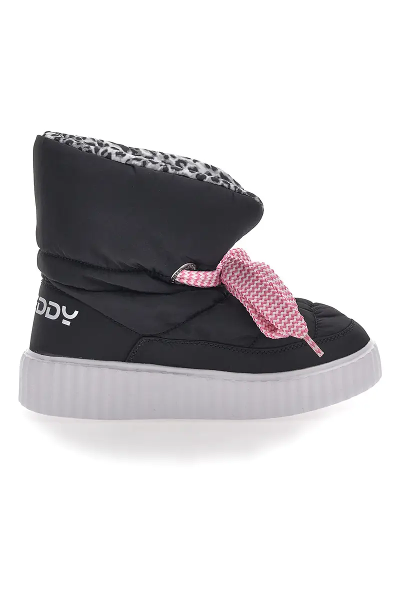 Stivaletti Animalier Neri Imbottiti Freddy 7558