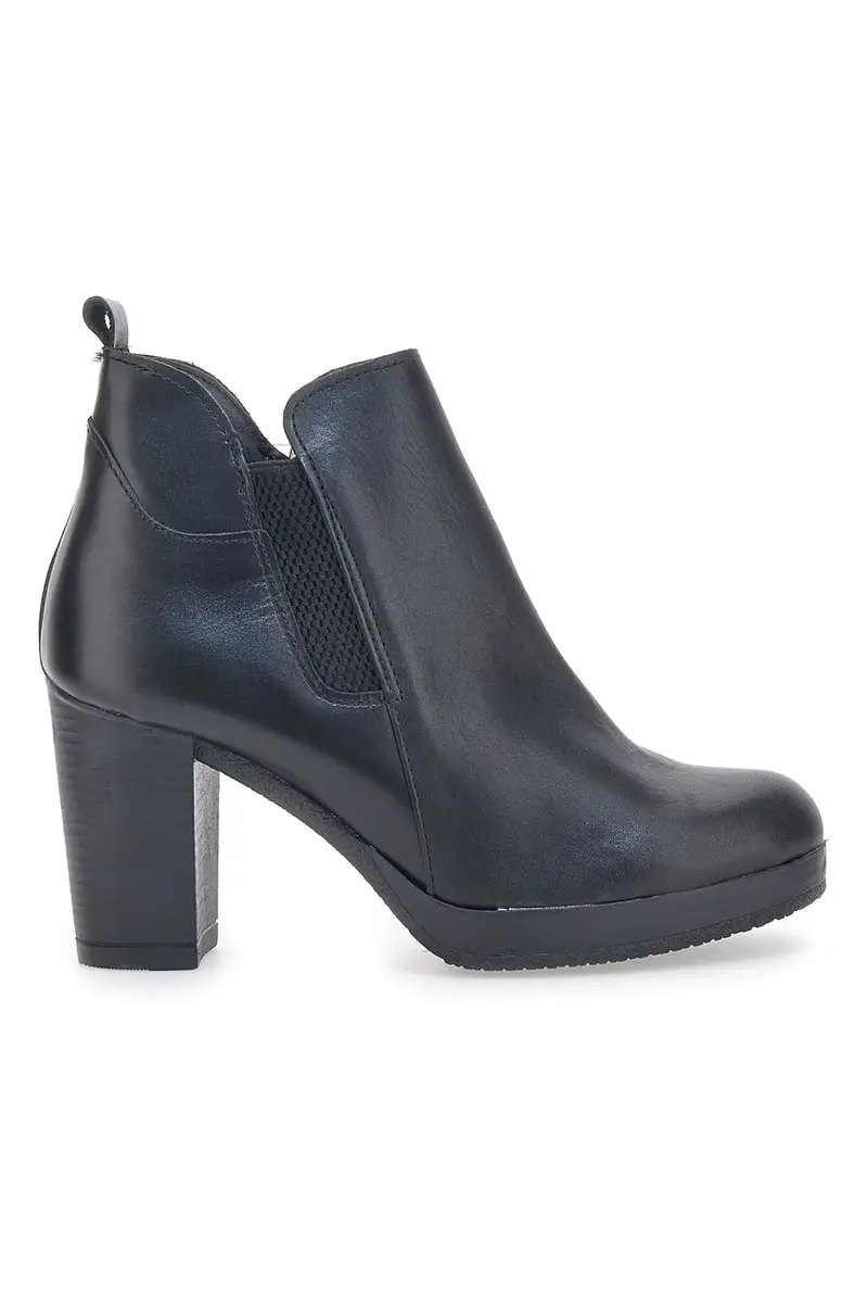 Stivaletti Ankle Boots Pittarello Class 302 Nero Vera Pelle