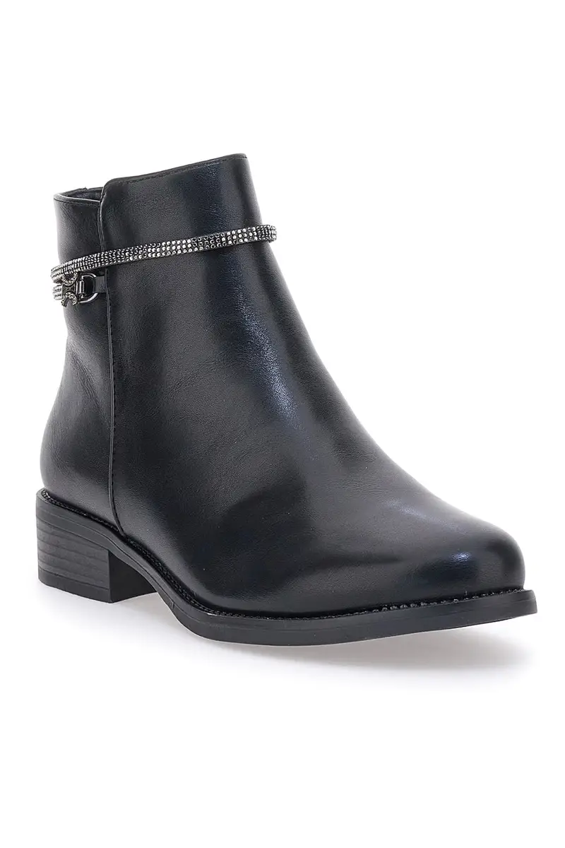 Stivaletti Ankle Neri Con Tacco a Blocco Me & Me CDNYYONG57 miniatura 2