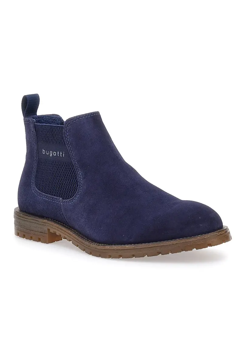 Stivaletti Beatles Blu In Vera Pelle Bugatti 311AOB311400 miniatura 2