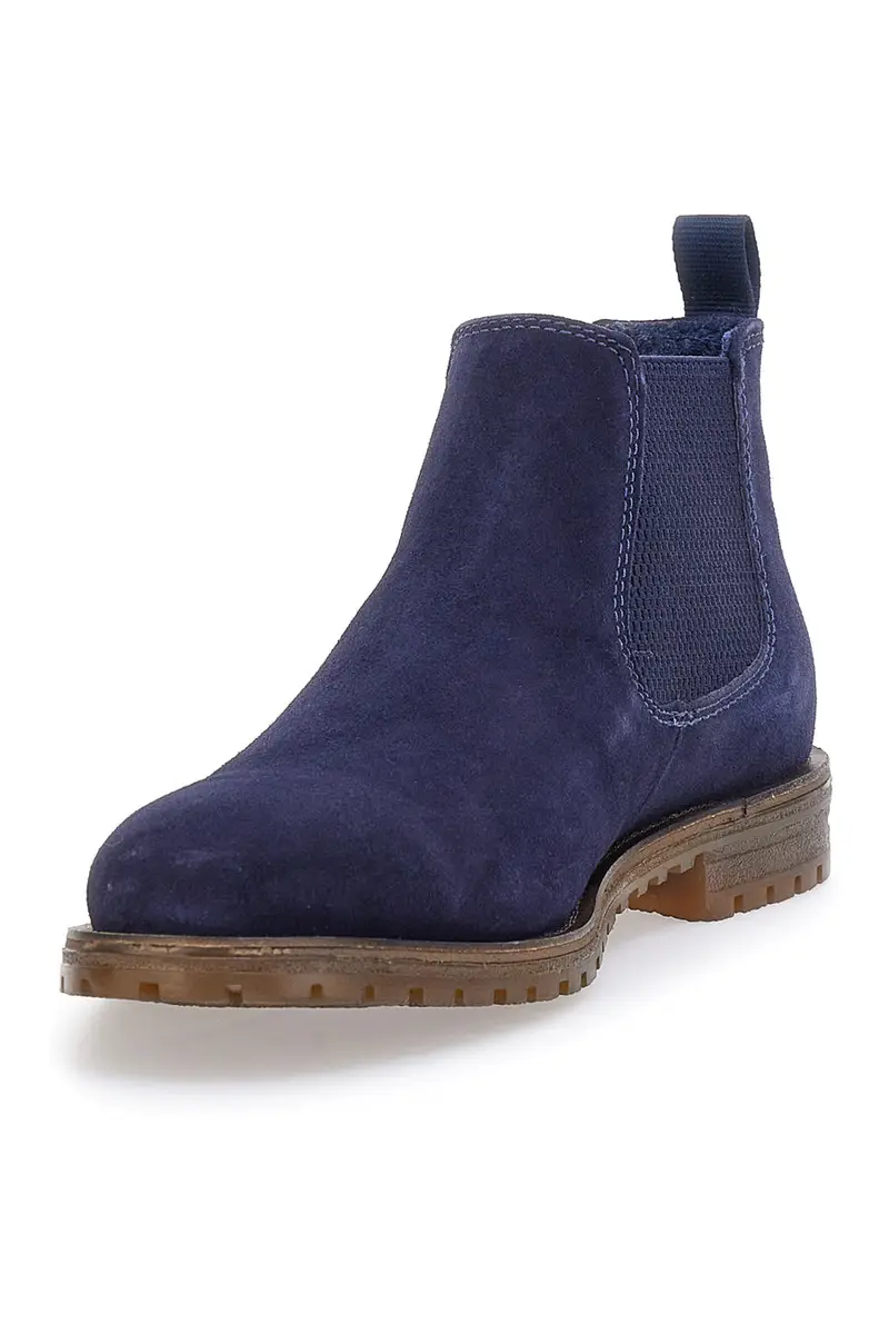 Stivaletti Beatles Blu In Vera Pelle Bugatti 311AOB311400 miniatura 3