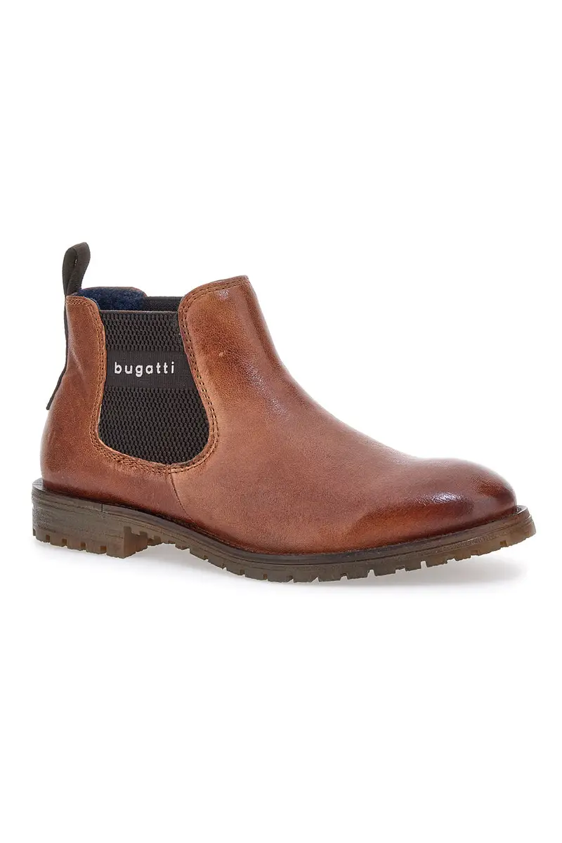 Stivaletti Beatles Marroni In Vera Pelle Bugatti 311AOB314200 miniatura 2