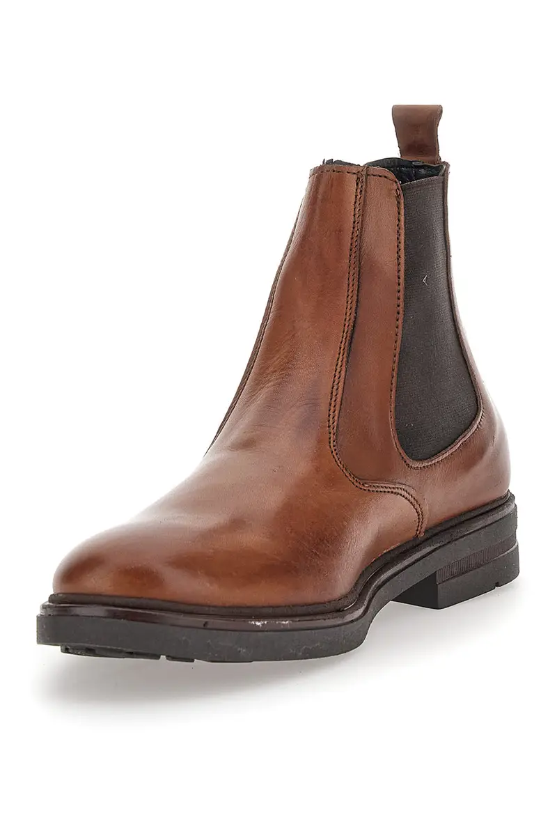 Stivaletti Beatles Marroni In Vera Pelle Made in Italy Pittarello Focus 042 miniatura 3