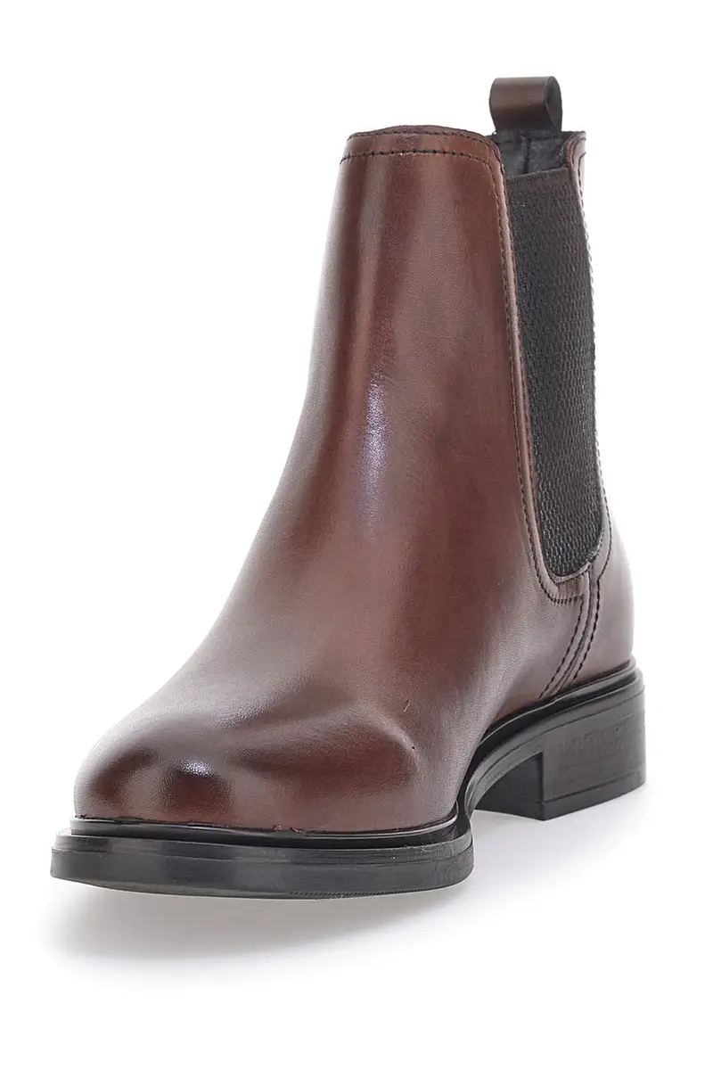 Stivaletti Beatles Marroni Vera Pelle cafè Cost 468 miniatura 3