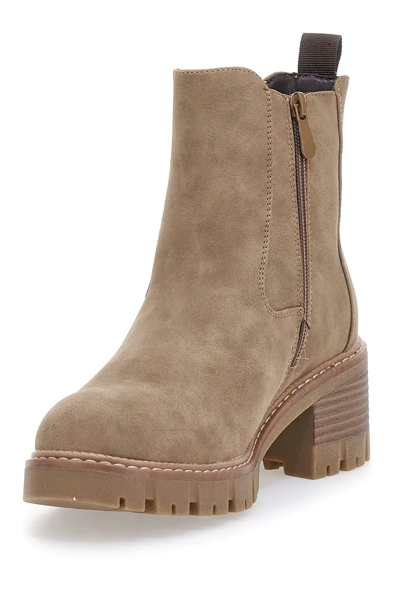 Stivaletti Beige Chelsea Con tacco a Blocco Altemberg 6 miniatura 3