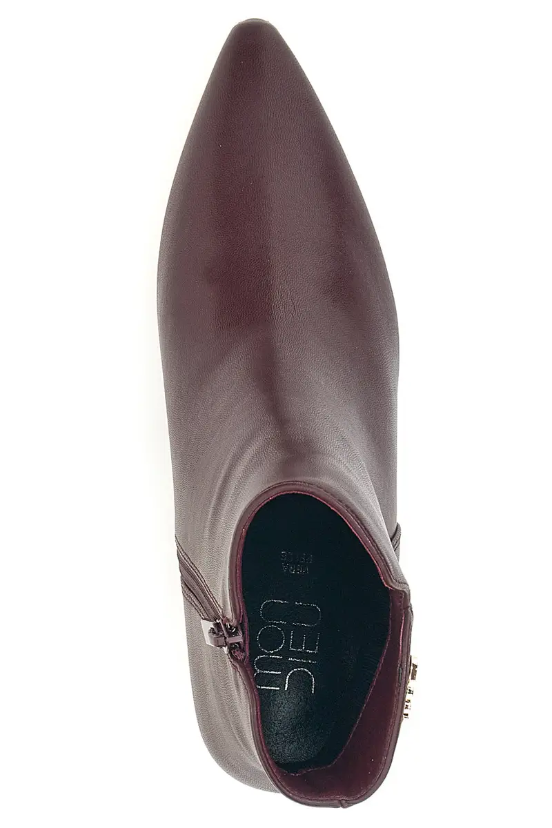 Stivaletti bordeaux con tacco a rocchetto Mon dieu BZD200Q5 miniatura 3