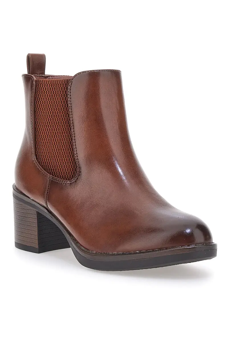 Stivaletti camel con Tacco Mon Dieu YDLHQ05 miniatura 2