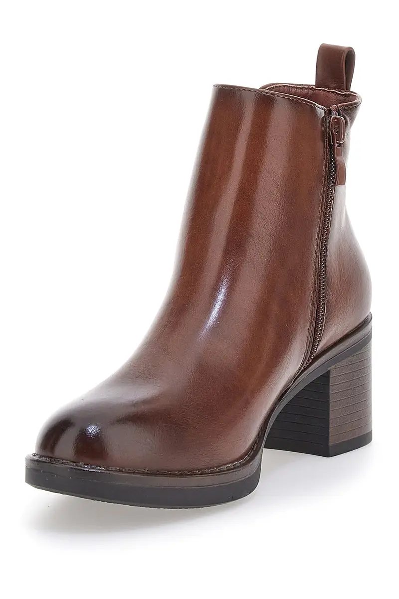 Stivaletti camel con Tacco Mon Dieu YDLHQ05 miniatura 3