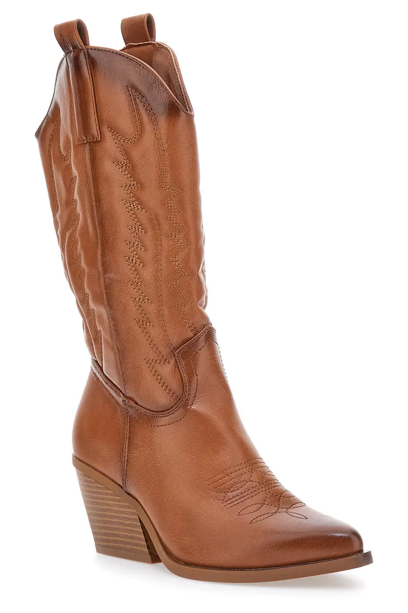 Stivaletti Camperos Cammello con ricami FIRST LADY 494 miniatura 2