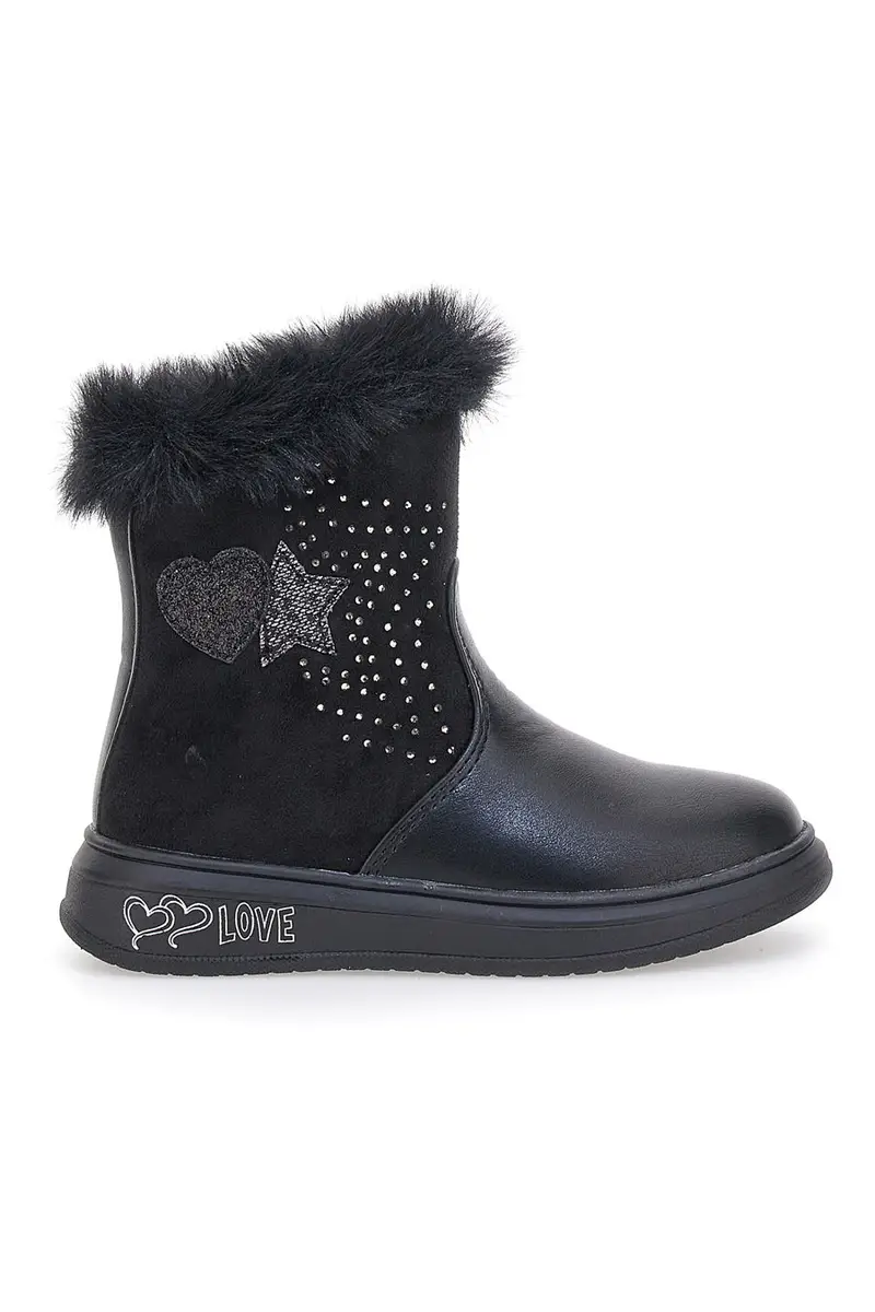 Stivaletti con Pelo Neri Grazie 1624