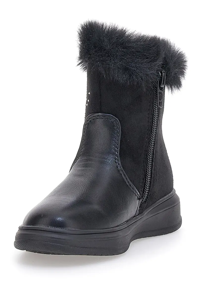 Stivaletti con Pelo Neri Grazie 1624 miniatura 3