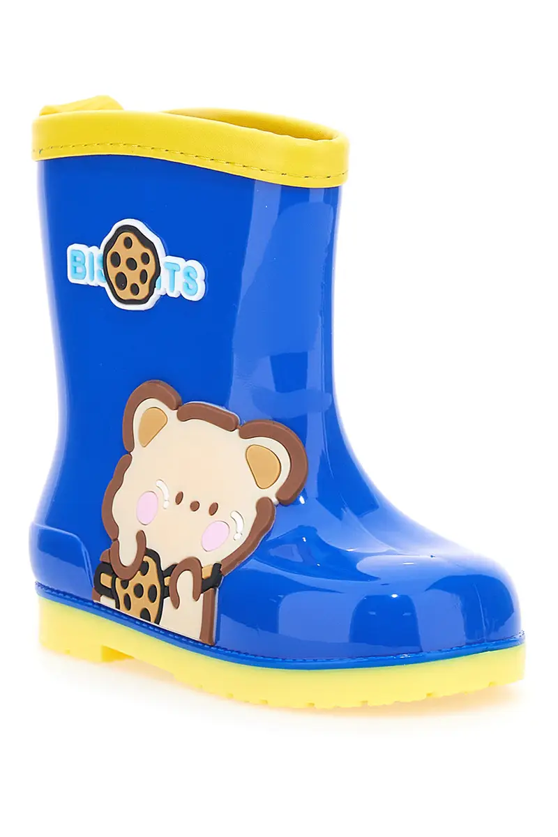 Stivaletti da Pioggia Blu e Gialli 2t2l 07 miniatura 2