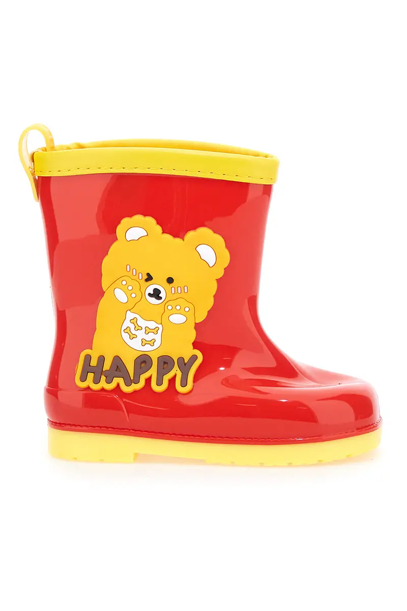 Stivaletti da Pioggia Rossi e Gialli 2T2L 08