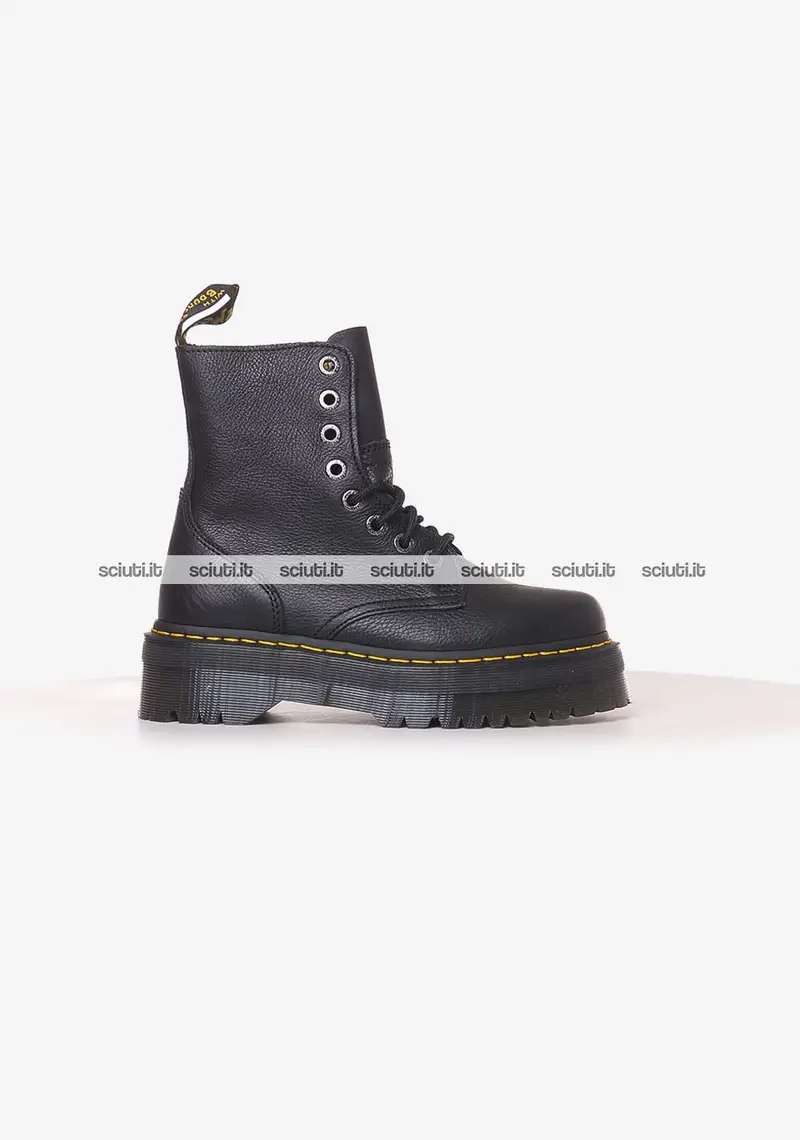 Stivaletti Dr Martens donna neri Jadon III platform in pelle opaca