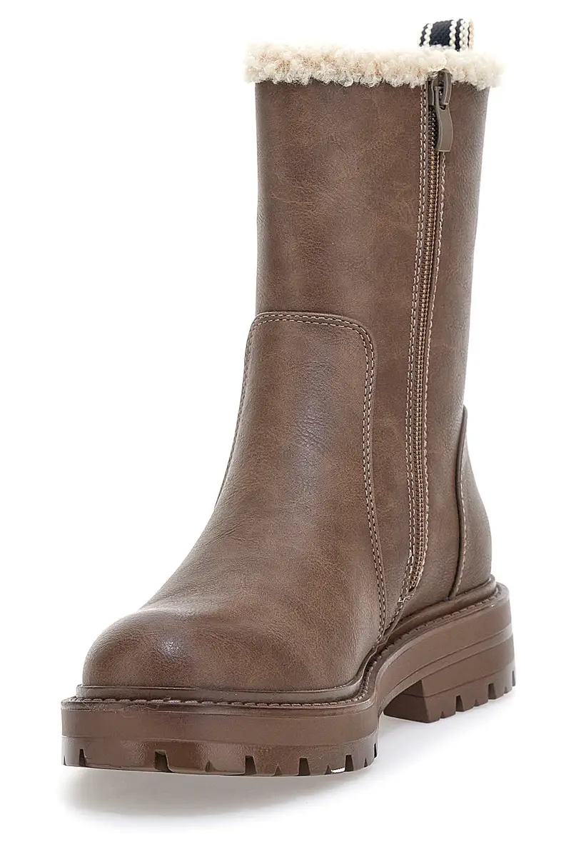 Stivaletti Marroni con Pelo e Cerniera Pittarello Love 6903 miniatura 3