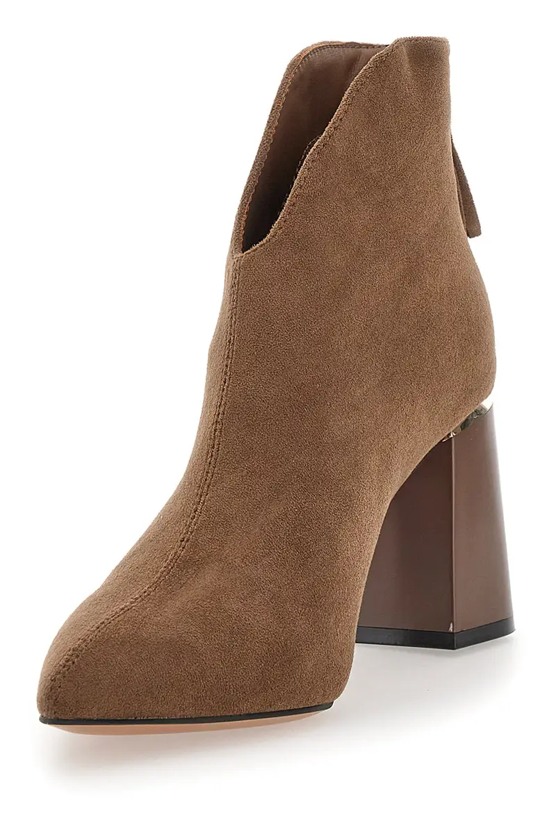 Stivaletti Marroni Con Tacco a Blocco MARIELLA BURANI 50720458 miniatura 3