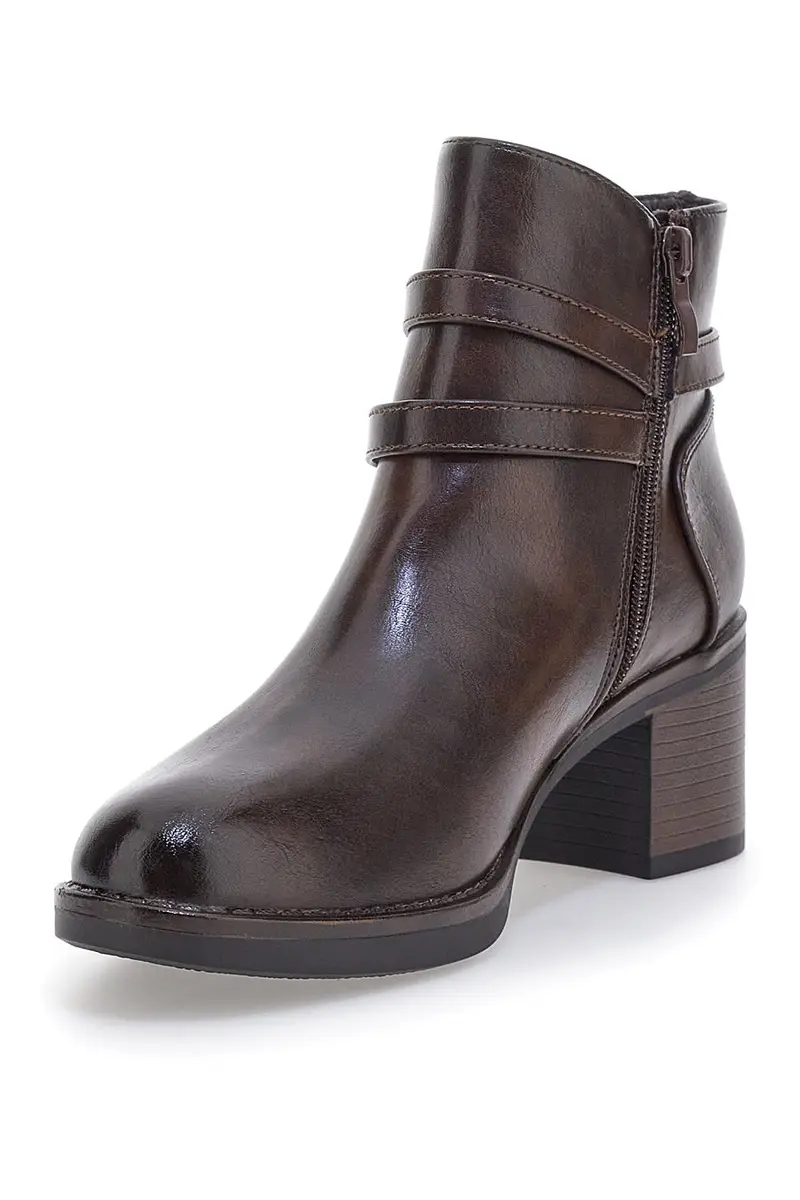 Stivaletti Marroni con Tacco Medio Mon Dieu YDLHQ03 miniatura 3