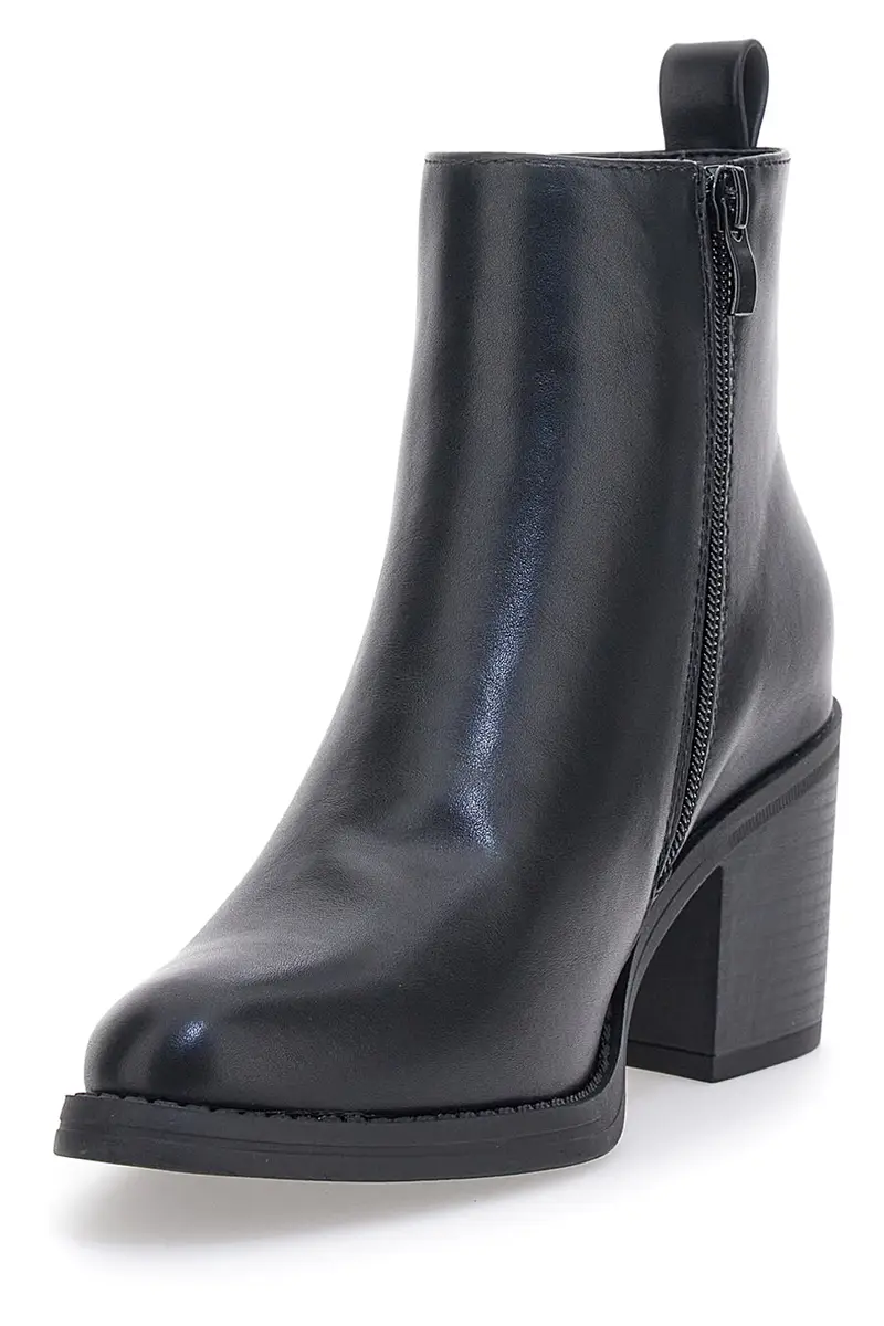 Stivaletti neri a punta con tacco a blocco PITTARELLO CAPSULE 24186 miniatura 3