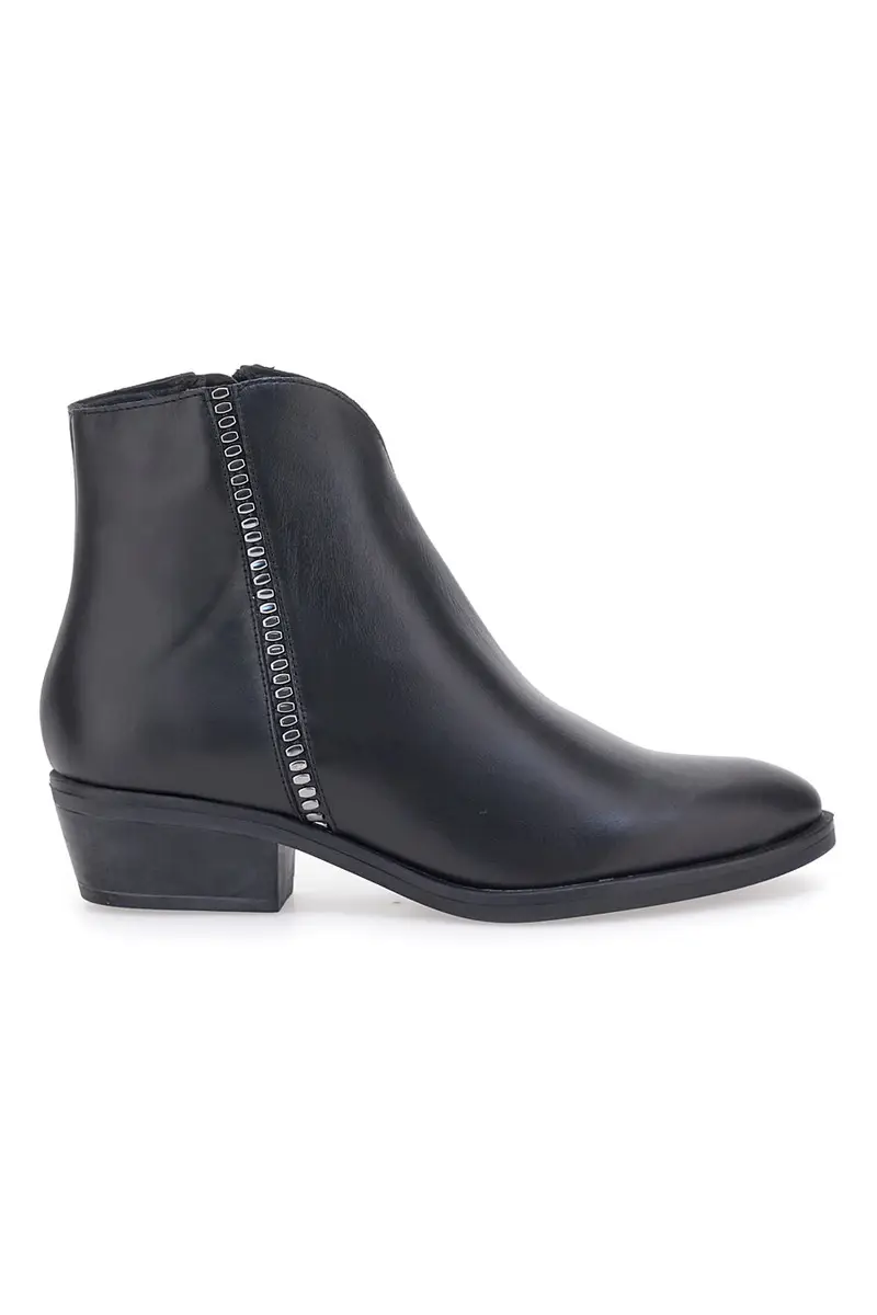 Stivaletti neri a punta in Vera Pelle PITTARELLO GLAM 4554015