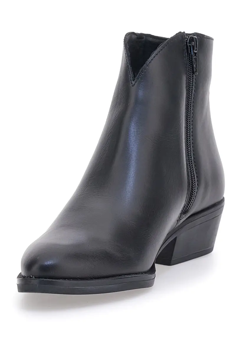 Stivaletti neri a punta in Vera Pelle PITTARELLO GLAM 4554015 miniatura 3