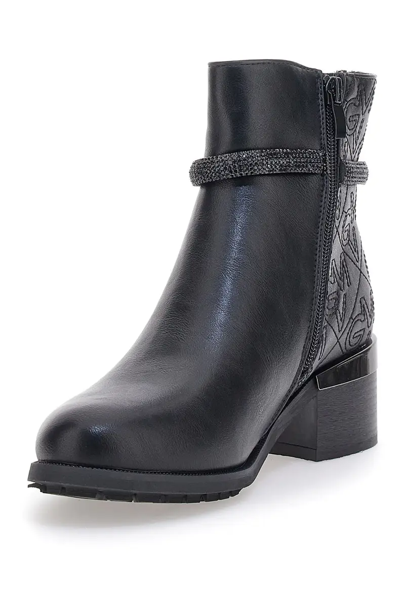 Stivaletti Neri alla Caviglia con Tacco Medio GIAN MARCO VENTURI TR0305 miniatura 3