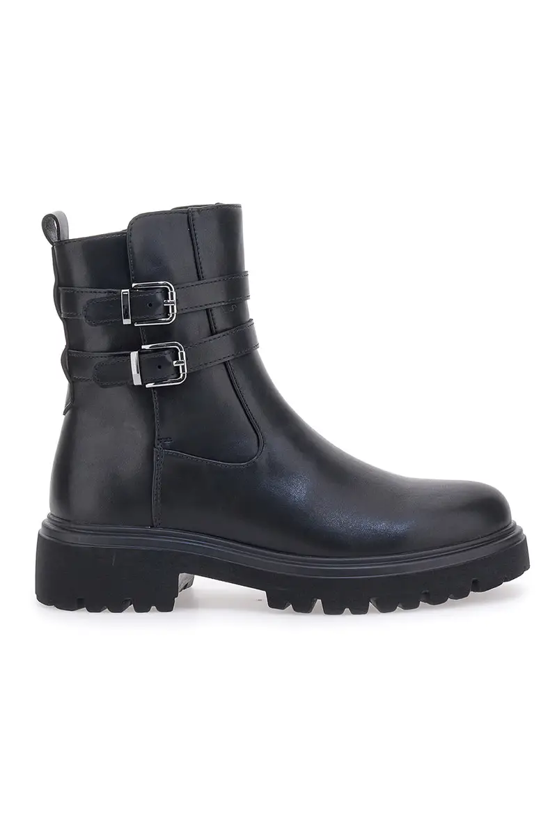 Stivaletti neri con cinturini decorativi PITTARELLO CAPSULE 24179 001