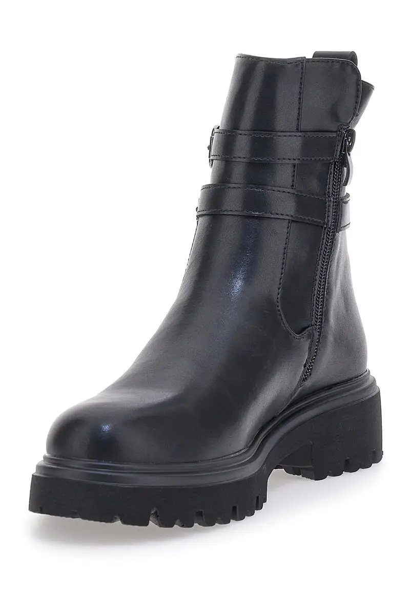 Stivaletti neri con cinturini decorativi PITTARELLO CAPSULE 24179 001 miniatura 3