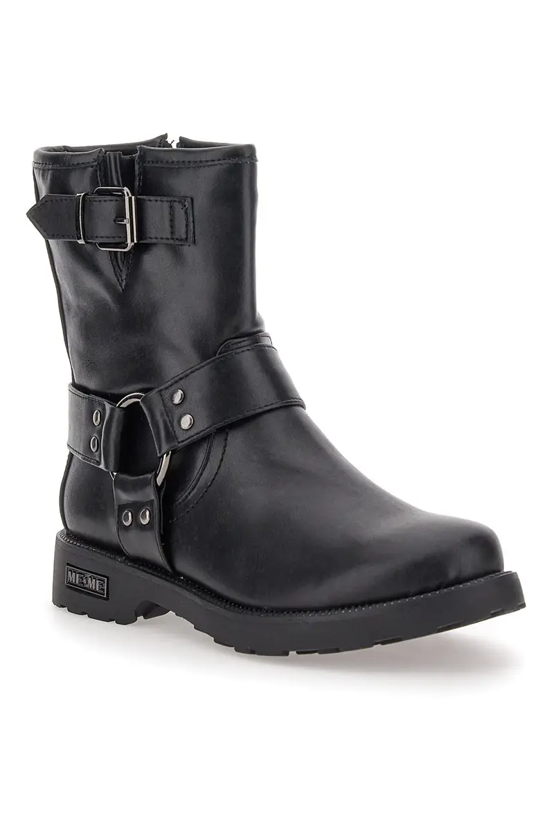 Stivaletti Neri con Dettagli Borchiati ME & ME 1215 miniatura 2