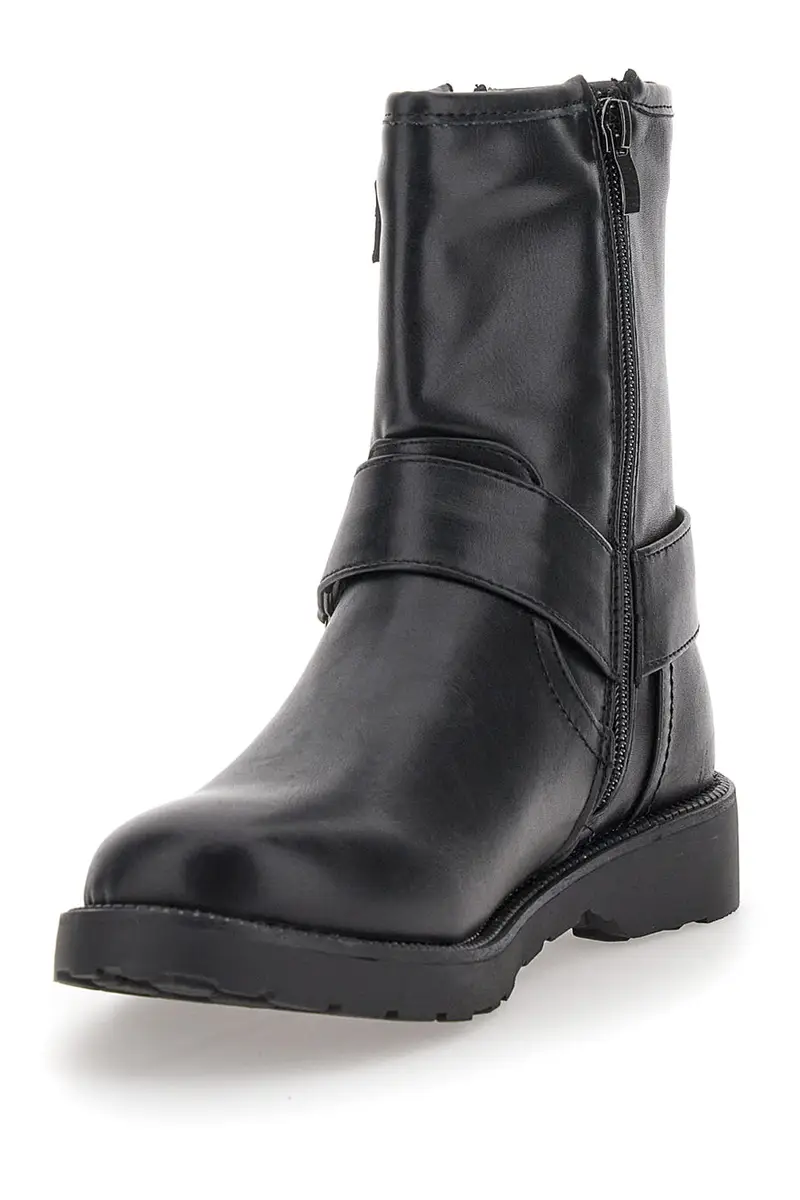 Stivaletti Neri con Dettagli Borchiati ME & ME 1215 miniatura 3