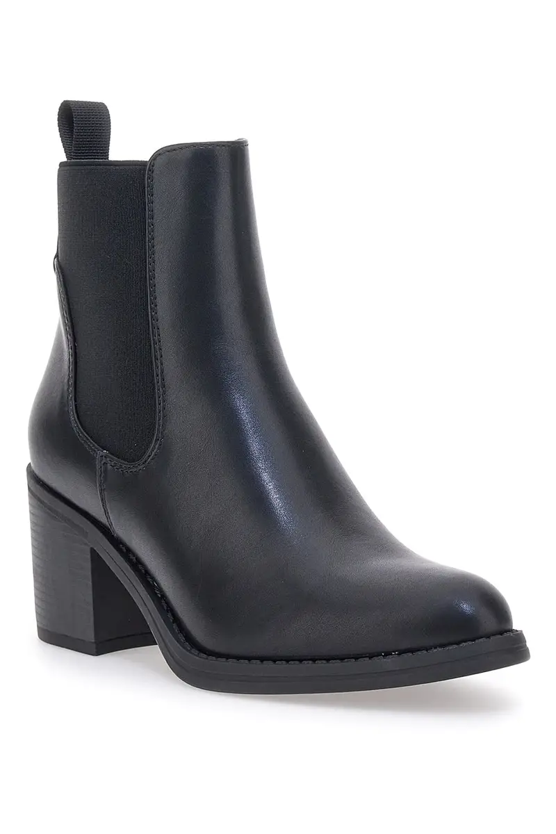 Stivaletti Neri con Elastici Laterali e Tacco Largo Pittarello Capsule 24186006 miniatura 2