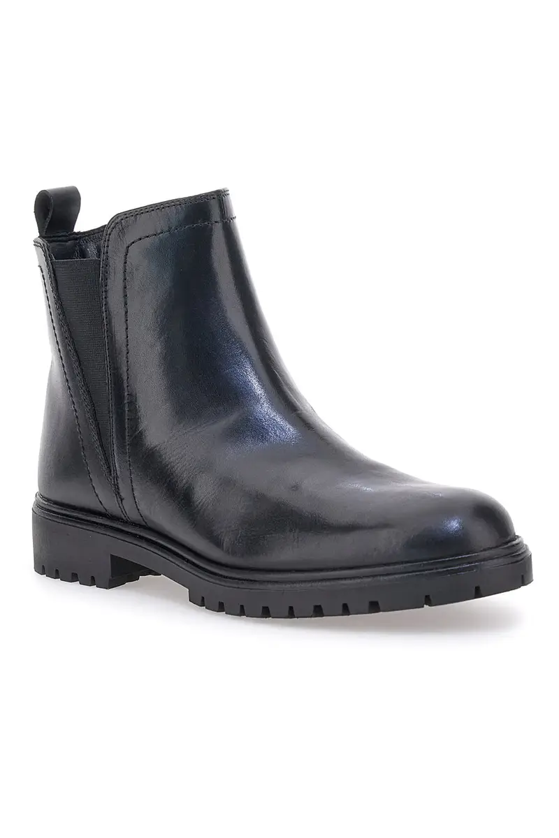 Stivaletti neri con fondo carrarmato e memory foam Pittarello 23606 miniatura 2