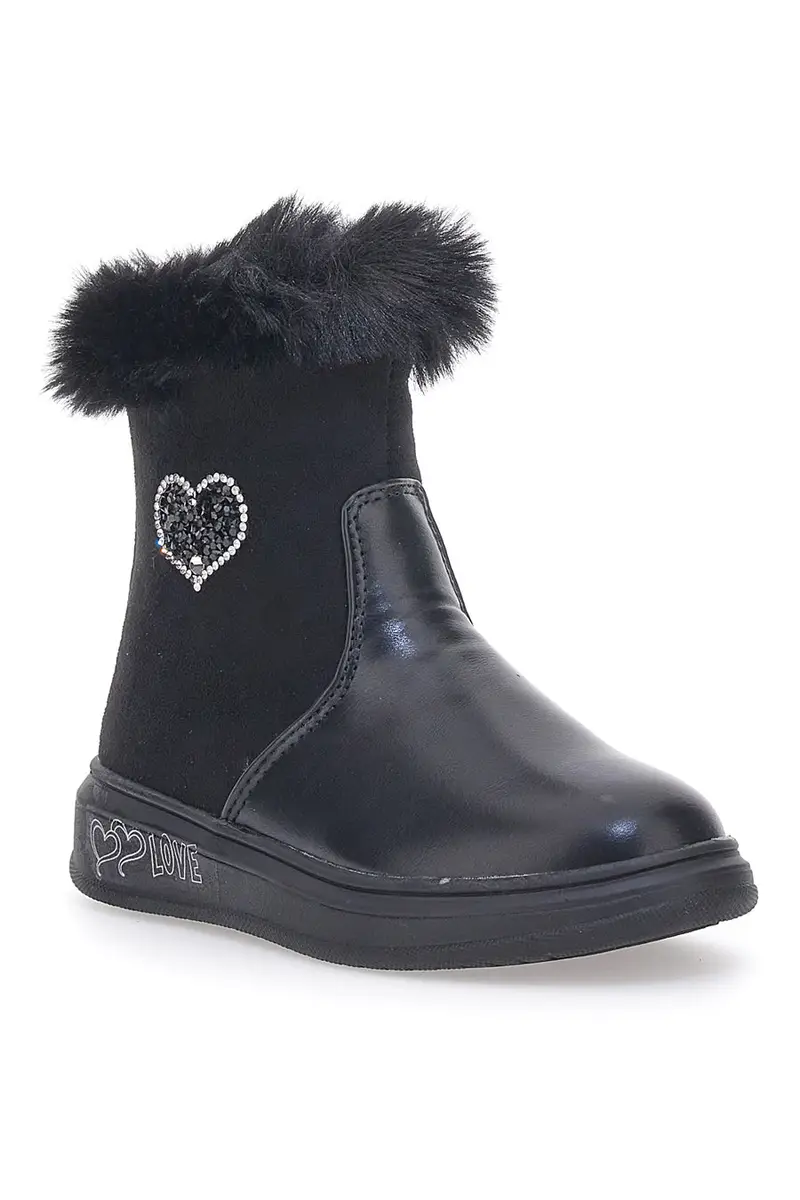 Stivaletti Neri Con Pelo Grazie 14214 miniatura 2