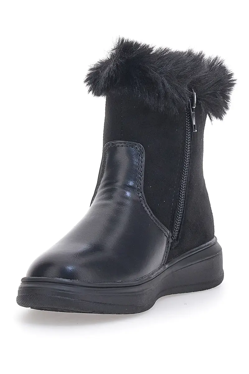 Stivaletti Neri Con Pelo Grazie 14214 miniatura 3