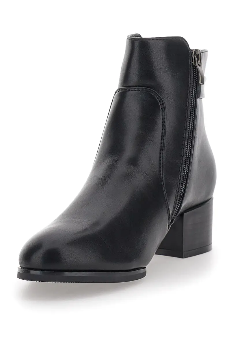 Stivaletti Neri Con Tacco a Blocco 4 cm Me & Me CDNYYONG98 miniatura 3