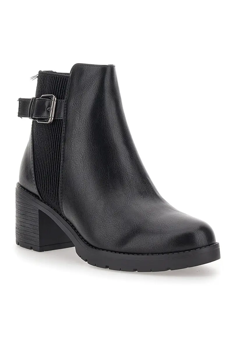 Stivaletti neri con tacco a blocco THE FIRST 479 THE FIRST 479 miniatura 2