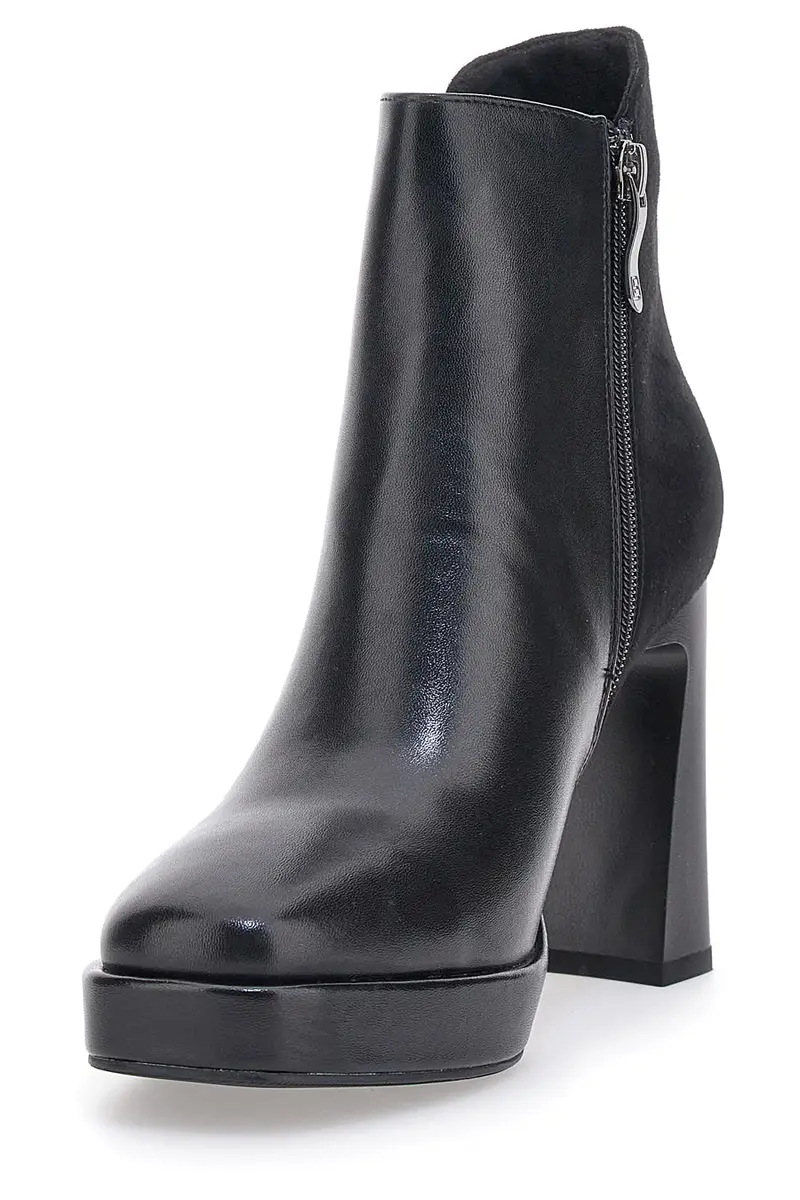 Stivaletti Neri Con Tacco e Cerniera Laterale LAURA BIAGIOTTI 8341M24 miniatura 3