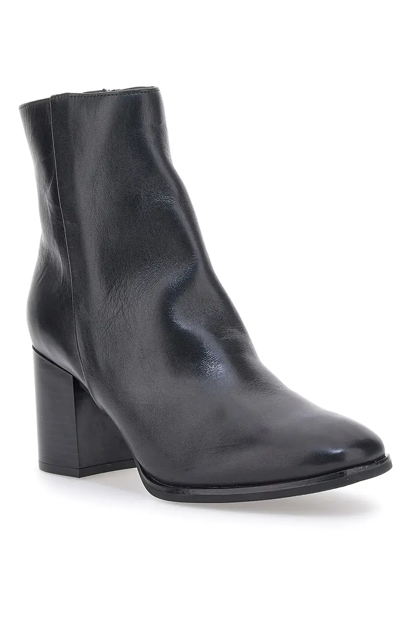 Stivaletti Neri Con Tacco Mio Tempo 2313 miniatura 2