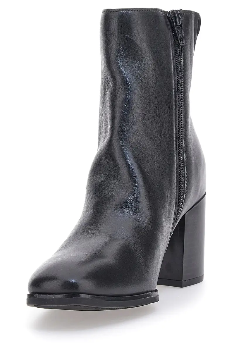 Stivaletti Neri Con Tacco Mio Tempo 2313 miniatura 3