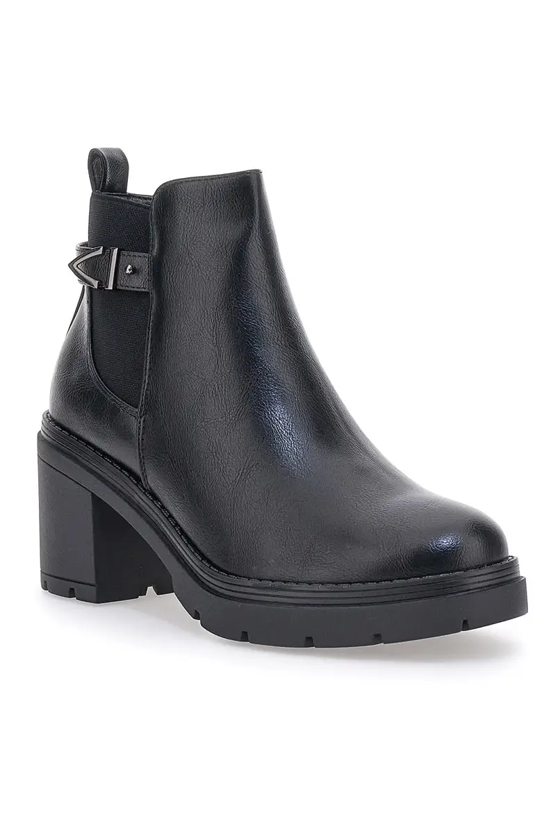 Stivaletti Neri Con Tacco THE FIRST 481 miniatura 2