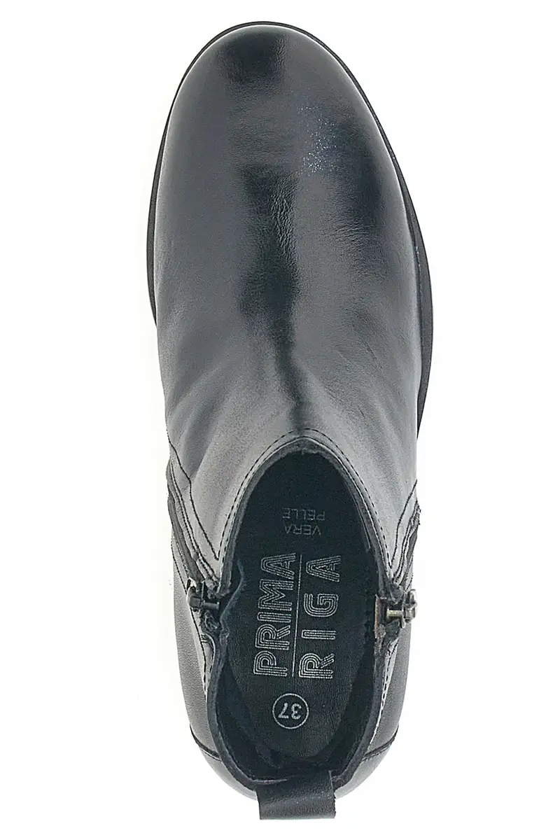 Stivaletti Neri con Tomaia in Pelle PRIMA RIGA SF1202 miniatura 3