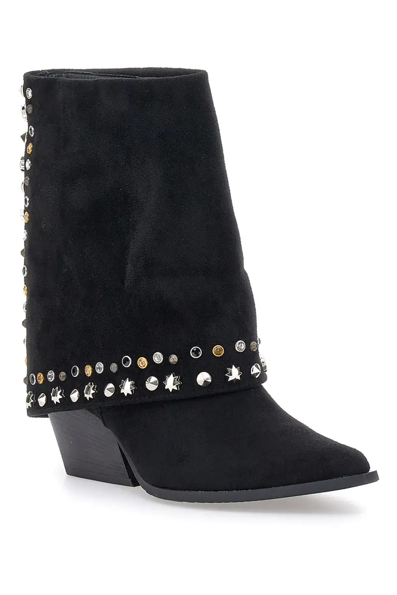 Stivaletti Neri Texani con Borchie Decorative THE FIRST 504 miniatura 2