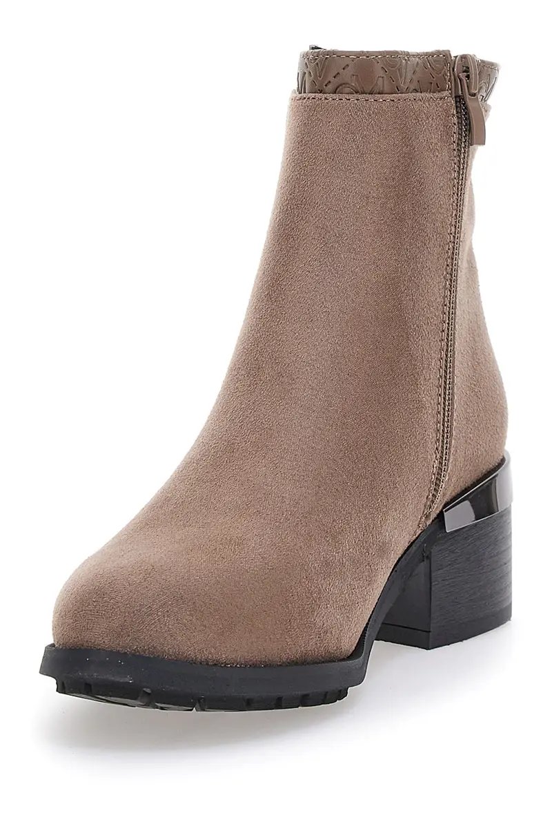 Stivaletti Taupe con Tomaia Effetto Scamosciato Gian Marco Venturi TR0304 miniatura 3