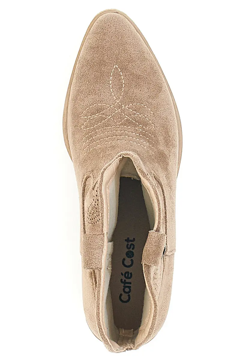 Stivaletti Taxani Beige con Tomaia Liscia CAFÈ COST RQ2204A miniatura 3