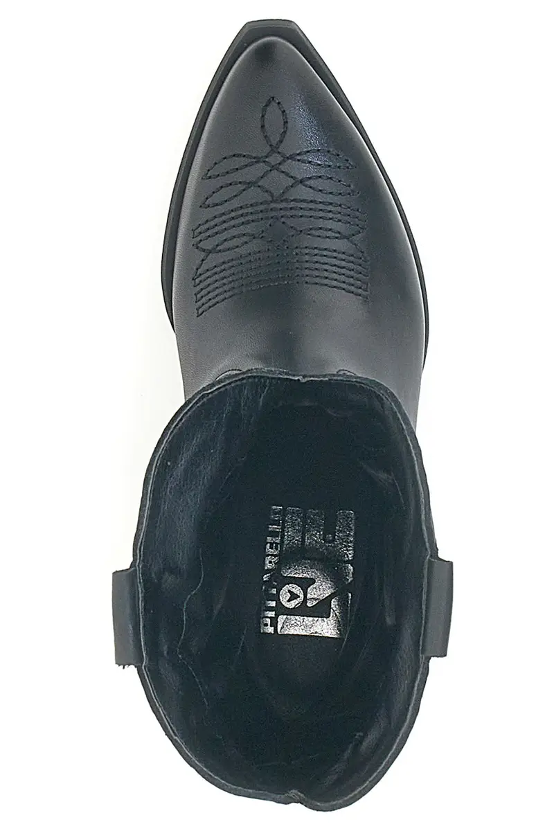 Stivaletti Texani Neri Con Tomaia Ricamata Made in Italy PITTARELLO LOVE TEX4090 miniatura 3