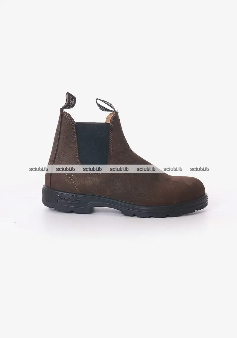 Stivaletto Blundstone uomo marrone in pelle nabuk